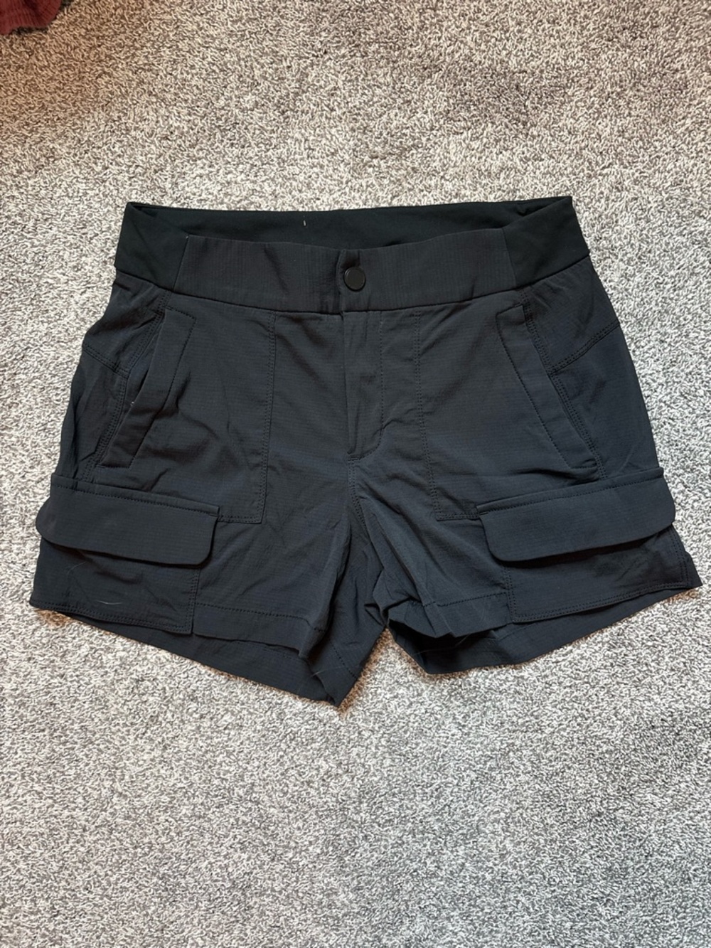 Women's Athleta Black Utility Cargo Shorts